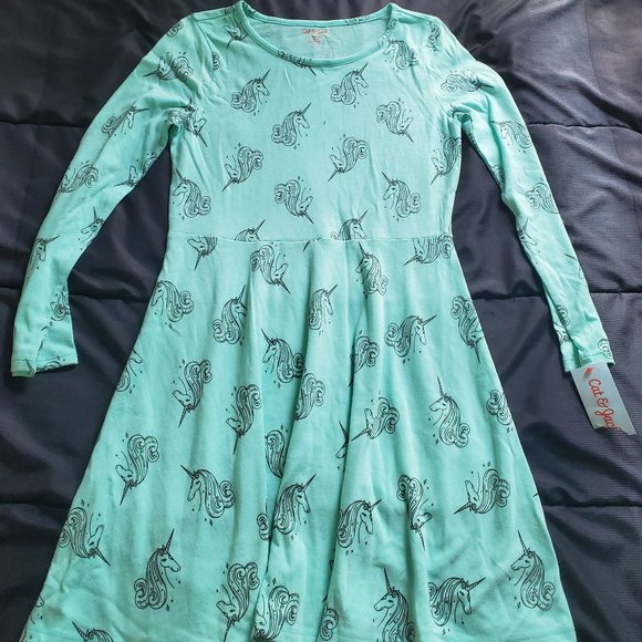 Cat & Jack Other - NWT girl 10/12 sage green dress